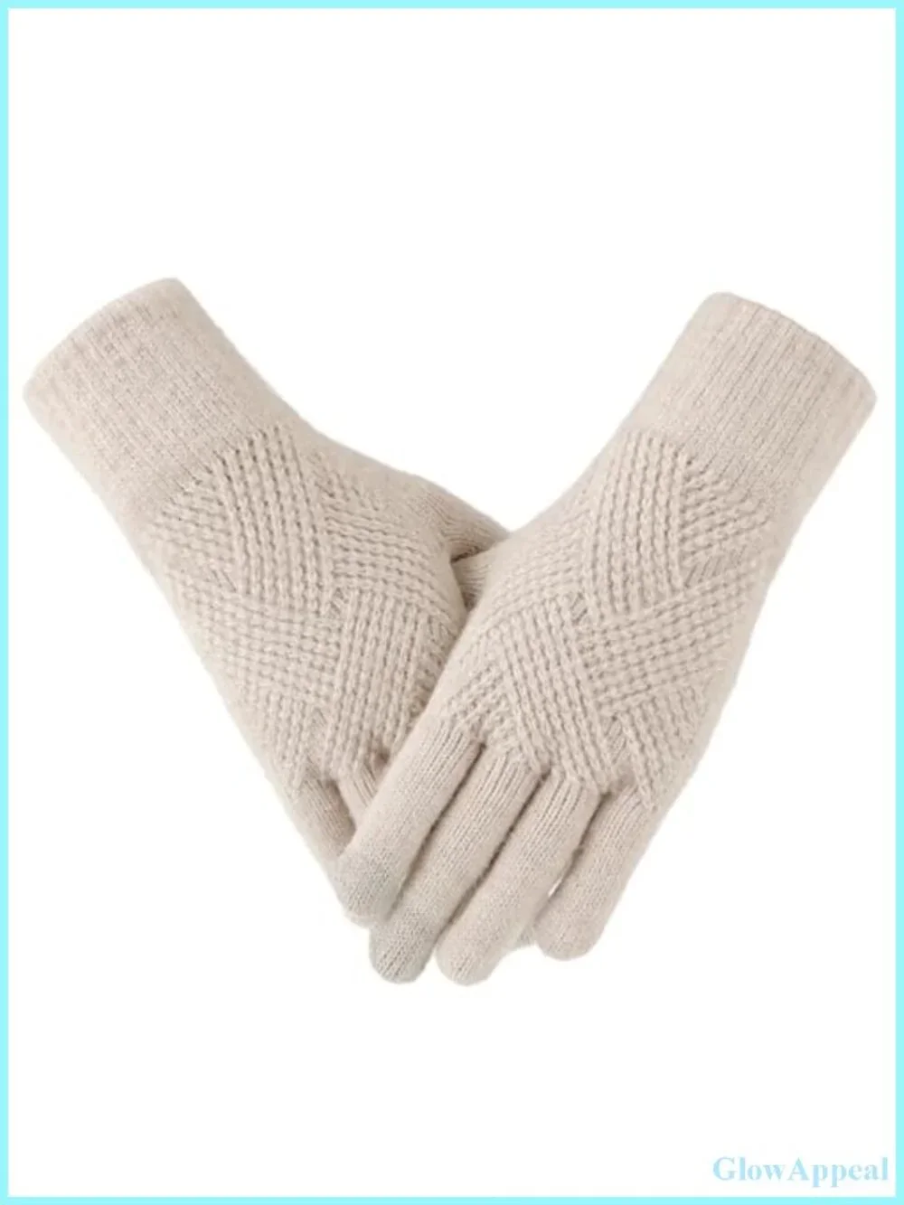 Winter Gloves for Women Touch Screen Knit Alpaca Fleece Warm